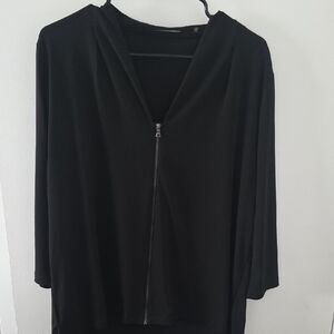 Tahari Elegant Black Top